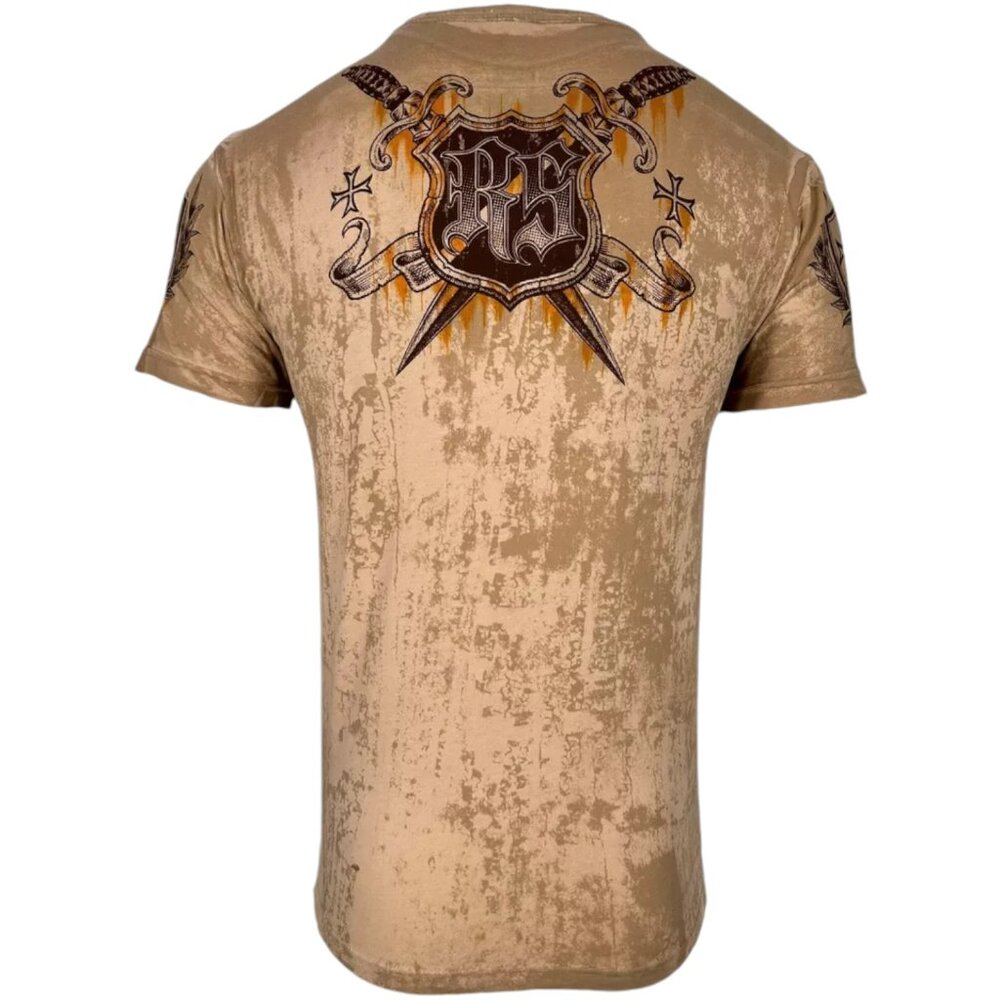 Rebel Saint By Affliction Men's T-shirt Golden Age Eagle Biker S-5XL - Picture 3 of 9